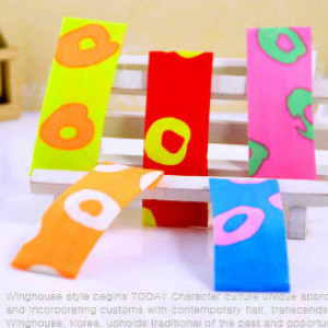 [Children's accessories hair ornaments] - Korean version - irregular bright color circle hairpin / children hairpin / children hair ornaments / sea folder / spring clip ☆