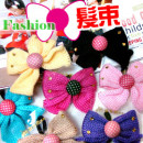 Dress up little princess essential accessories Oh, Kawaii children's wool bowknot round hair bundle / Korean design paragraph hair accessories / hair rope / accessories ☆ 7 color ☆
