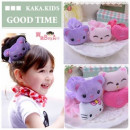 [Children's accessories hair ornaments modeling series] large plush cartoon gold velvet hair bundle - cat doll hair hair / hair bundle / hair rope / children hair accessories / children's jewelry ☆ 4 ☆