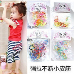 [Children's performance, banquet, dress accessories hair ornaments modeling series] is not easy to break cute bright color modeling rubber band hair / hair / hair rope / children hair accessories / children's jewelry ☆