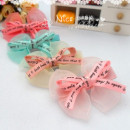[Children's accessories hair ornaments, banquet modeling series] Korean version - temperament ribbon bow hairpin / children hairpin / children hair ornaments / sea folder / spring clip / side clip "1 into the equipment" ☆