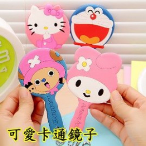 [Good beauty is a good helper] Mummy is a good helper, card love cartoon small mirror, fashion out shape necessary to go out shape necessary portable, good carry / hair ornaments / let the baby fall in love with clothing