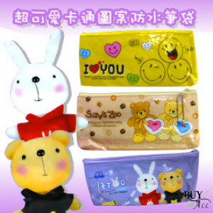 To the little baby to carry a small thing to train his self-management super cute cartoon style waterproof pencil bag / bag / bag / cosmetic bag / children pencil case / children's products