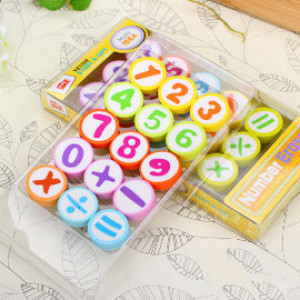 [Child's enlightenment comes from the heart of the parents] 15 into a group of non-toxic environmental learning digital eraser let the children win at the starting point, save time efficient learning, / stationery / school supplies