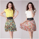[Mummy] big boy girls fashion super recommended more fat through the good-looking have heard it? Allows you to Mimi's casual wear dress out are appropriate official / spring and summer dress / short sleeve shirt ☆ comes with a belt