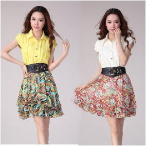 [Mummy] big boy girls fashion super recommended more fat through the good-looking have heard it? Allows you to Mimi's casual wear dress out are appropriate official / spring and summer dress / short sleeve shirt ☆ comes with a belt