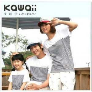 [New combed cotton fashion pro-parent child T] with the figure is not necessarily homogeneous, feel good, do not pilling ball, do not fade, comfortable cotton fine work, environmental non-toxic printing parent-child T-shirt 90-2XL