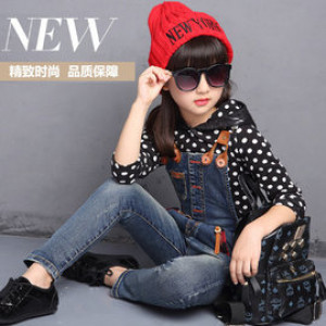 [Autumn and winter new fashion exclusive New Year autumn and winter suit] travel leisure school super real wear - leisure set / autumn and winter suit / long sleeve suit / cowboy harness pants ☆ 100-160 ☆