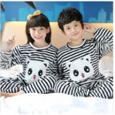[Children autumn and winter cold warm warm cold sleep suit clothing] winter warmth, bathing, sleeping, get up in the morning, bath finished, a multi-purpose, children's coral cashmere warm comfortable nightgown set