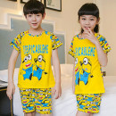[Best summer package brother and sister installed] children summer wear the most practical set, one day for several sets of summer this year, modal cool sense of short-sleeved cotton suit / shorts leisure package 100-150