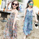 [Spring and summer stunning fashion temperament princess skirt pants dress pro-installed] high-quality cotton comfortable breathable Bohemian skirt material is very soft and easy to wear / spring and summer dress / harness pants dress ☆ 120-170 ☆