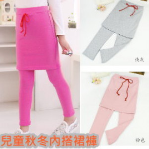 【Four seasons take the new children's wear fine cotton under the pants series】 temperament bright and lovely cotton within the pants skirt / autumn and winter trousers / spring and summer within the pants / autumn and winter skirt 90-145cm