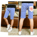 [Wild cowboy series] children 100 掿 denim shorts ★ Korean design version of pants series handsome brush white jeans / spring and summer shorts ★ men and women apply