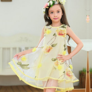 [Banquet, wedding banquet. Graduation ceremony. Performance, birthday activities best princess dress] exquisite European root yarn temperament dress selection quality dress / spring and summer dress / banquet dress / princess dress 110-150