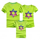 Combing pure cotton parent-child installed [new short-sleeved shirt parent-child equipment] 