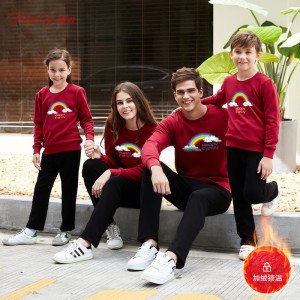 Combed cotton and other parents [autumn and winter new long-sleeved shirt pro-child equipment] carefully selected combed cotton with the same figure is not homogeneous, feel good