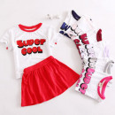 【Good spring and summer shorts princess casual suit】 good wear elastic fine cotton shape short-sleeved shorts spring and summer suit / leisure suits / children's clothing ☆ 100-140 ☆