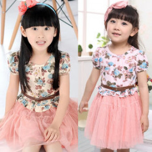 [Banquet, wedding banquet. Graduation ceremony. Performance, birthday activities, the best little princess dress style] - summer design section of the official leisure two affordable Princess dress dress / dress / flower girl clothing 100-160