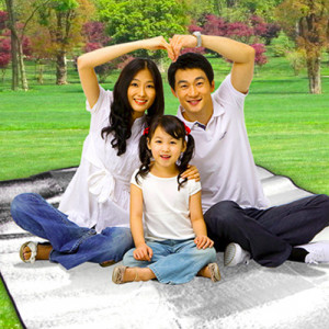 [Wild camping picnic. Leisure travel essentials] carry a good anti-moisture tide pad, picnic mat / waterproof pad / beach mat / children's game blanket / baby crawling pad mat ★ size 150 * 135